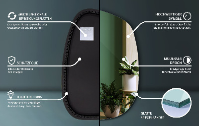 Miroir LED exclusif aux lignes délicates