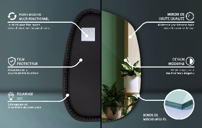 Miroir LED exclusif aux lignes délicates