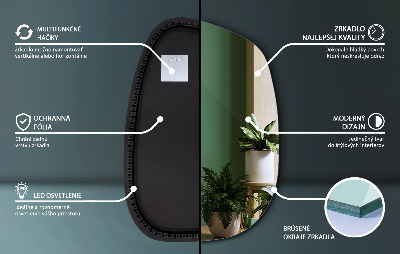 Miroir LED exclusif aux lignes délicates