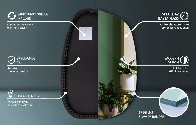 Miroir LED exclusif aux lignes délicates