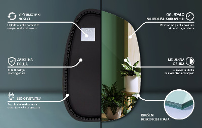 Miroir LED exclusif aux lignes délicates