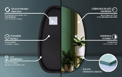 Miroir LED exclusif aux lignes délicates