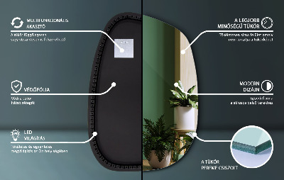 Miroir LED exclusif aux lignes délicates
