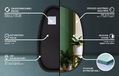 Miroir LED exclusif aux lignes délicates