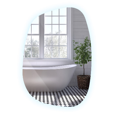 Miroir LED exclusif aux lignes délicates
