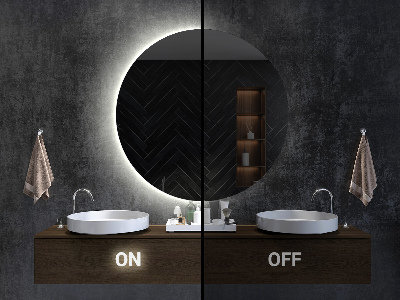 Miroir Semi-Circulaire LED