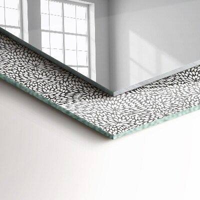 Miroir rectangulaire avec décoration Modèle 3d