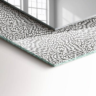 Miroir rectangulaire avec décoration Modèle 3d