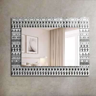 Miroir rectangulaire avec décoration Tipi arrow cactus