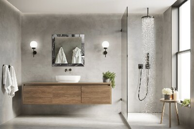 Miroir rectangulaire avec décoration Feuilles de bananier