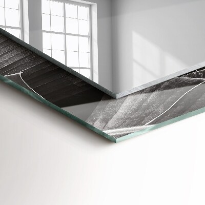 Miroir rectangulaire avec décoration Feuilles de bananier