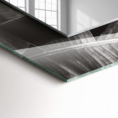 Miroir rectangulaire avec décoration Feuilles de bananier
