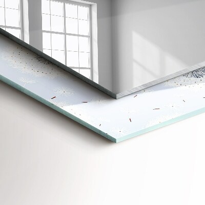 Miroir rectangulaire avec décoration Fleurs de pissenlit