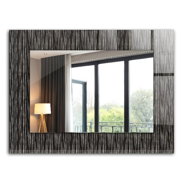 Miroir rectangulaire avec décoration Lignes modernes
