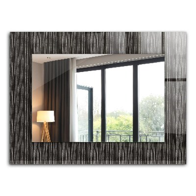 Miroir rectangulaire avec décoration Lignes modernes