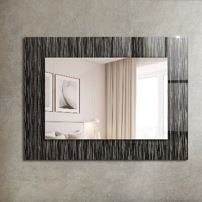 Miroir rectangulaire avec décoration Lignes modernes