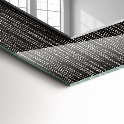 Miroir rectangulaire avec décoration Lignes modernes