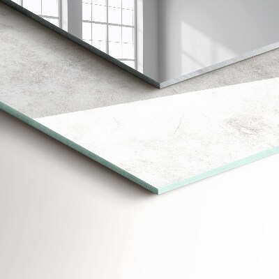 Miroir rectangulaire imprimé Motif de texture gris