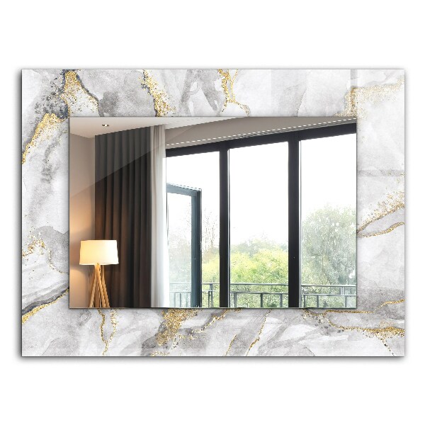 Miroir rectangulaire imprimé Marbre veiné