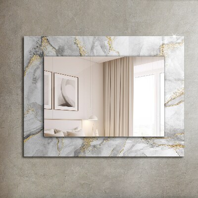 Miroir rectangulaire imprimé Marbre veiné