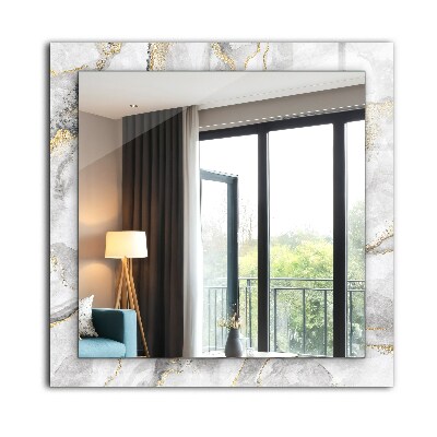 Miroir rectangulaire imprimé Marbre veiné