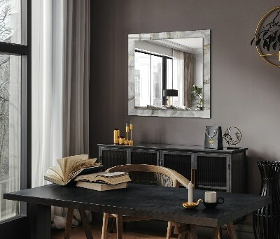 Miroir rectangulaire imprimé Marbre veiné