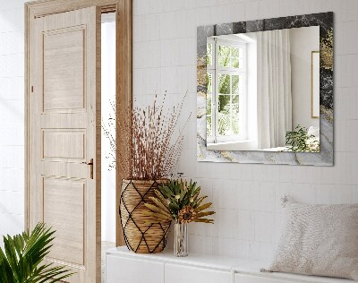 Miroir rectangulaire avec décoration Résumé des veines de marbre