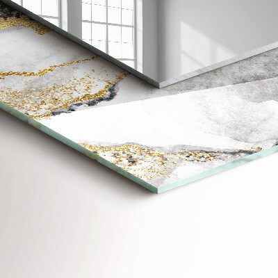 Miroir rectangulaire avec décoration Résumé des veines de marbre
