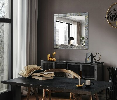 Miroir rectangulaire imprimé Motifs abstraits en marbre