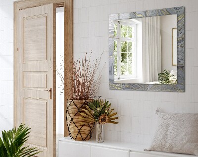Miroir rectangulaire imprimé Motifs abstraits en marbre