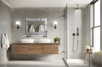 Miroir rectangulaire imprimé Motifs abstraits en marbre