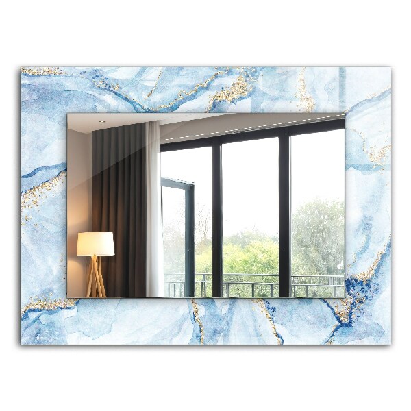 Miroir rectangulaire imprimé Motif de marbre abstrait