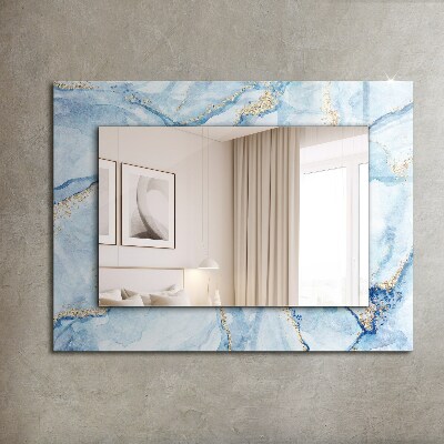 Miroir rectangulaire imprimé Motif de marbre abstrait