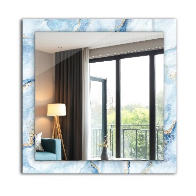 Miroir rectangulaire imprimé Motif de marbre abstrait
