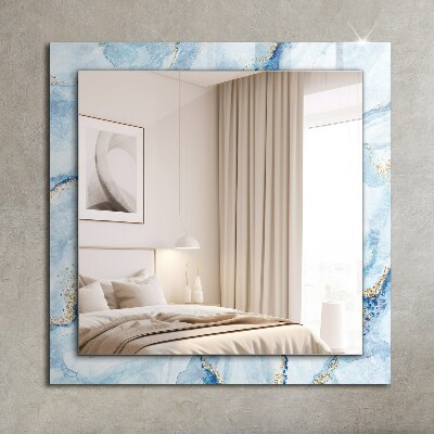 Miroir rectangulaire imprimé Motif de marbre abstrait