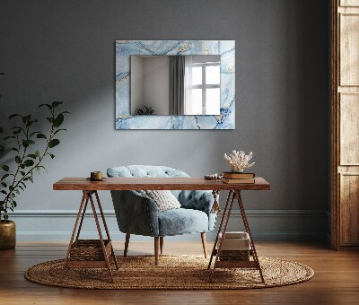 Miroir rectangulaire imprimé Motif de marbre abstrait