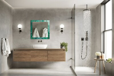 Miroir rectangulaire avec décoration Texture verte abstraite