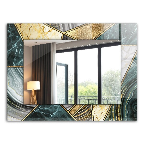 Miroir rectangulaire imprimé Motifs géométriques abstraits