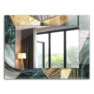 Miroir rectangulaire imprimé Motifs géométriques abstraits