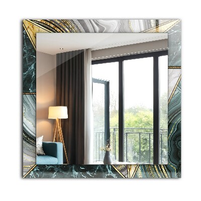 Miroir rectangulaire imprimé Motifs géométriques abstraits