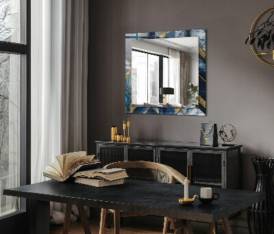 Miroir rectangulaire avec décoration Mosaïque géométrique abstraite