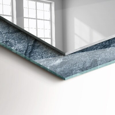 Miroir rectangulaire imprimé Pierre à texture rocheuse