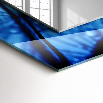 Miroir rectangulaire avec décoration Gouttes sur les pissenlits