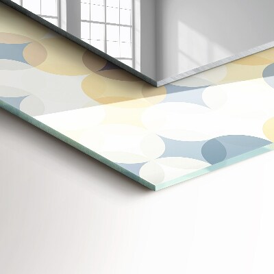 Miroir rectangulaire imprimé Motifs circulaires colorés