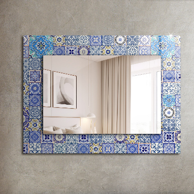 Miroir rectangulaire avec décoration Motifs marocains