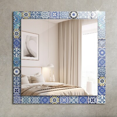 Miroir rectangulaire avec décoration Motifs marocains