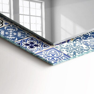 Miroir rectangulaire avec décoration Motifs marocains