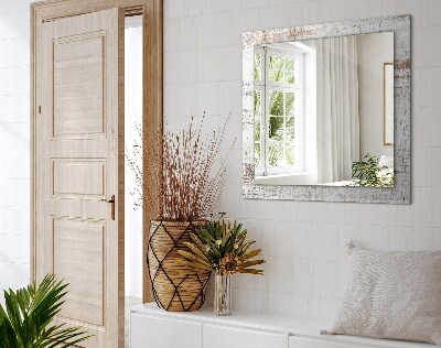 Miroir rectangulaire imprimé Vieux bois