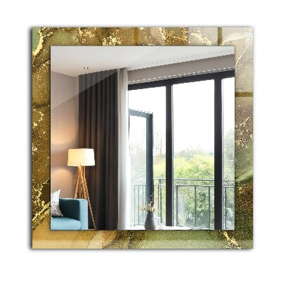 Miroir rectangulaire imprimé Art abstrait