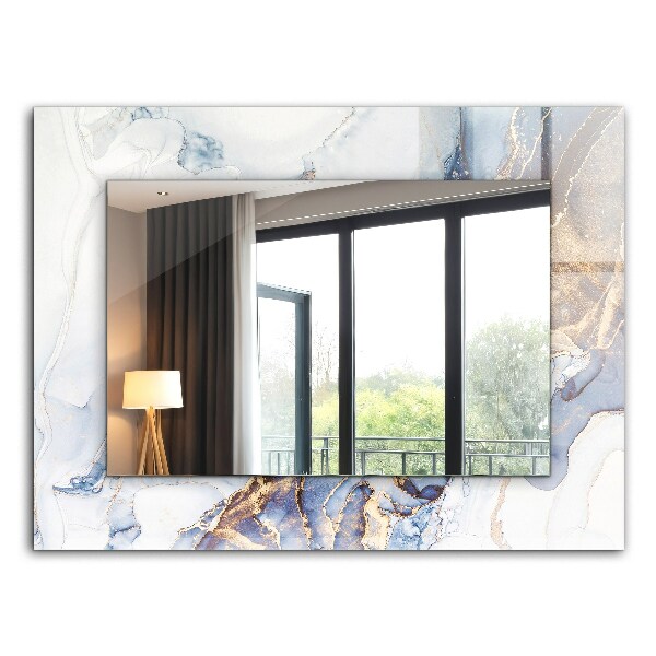 Miroir rectangulaire imprimé Art abstrait du marbre